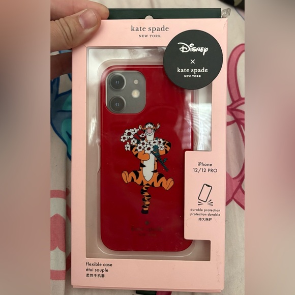 Kate Spade x Disney Tigger Red Phone Case iPhone 12 / 12 Pro New - Picture 1 of 3